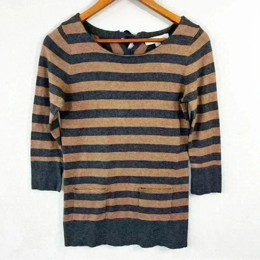 Loft stripe tunic sweater